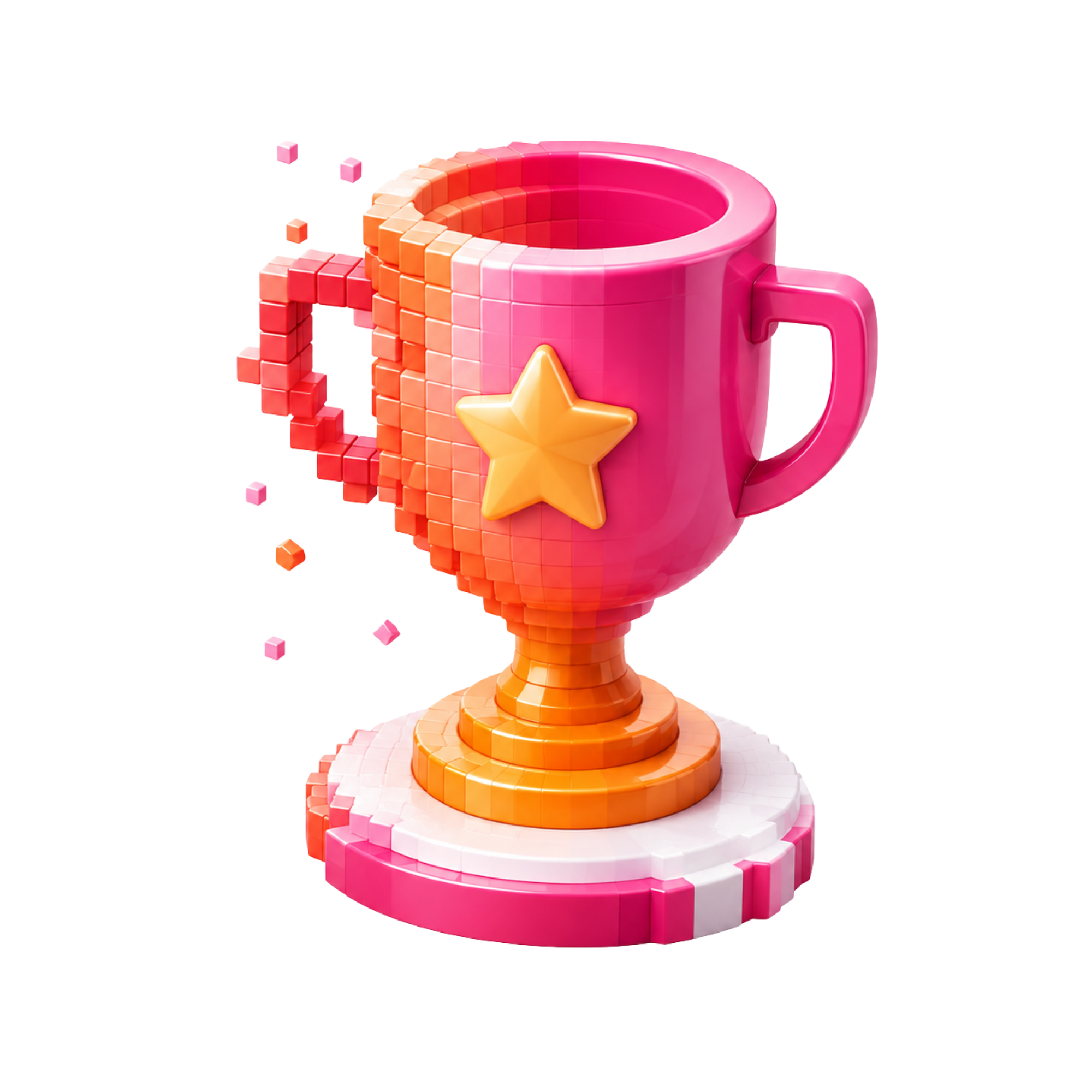 Pixel trophy for winning products